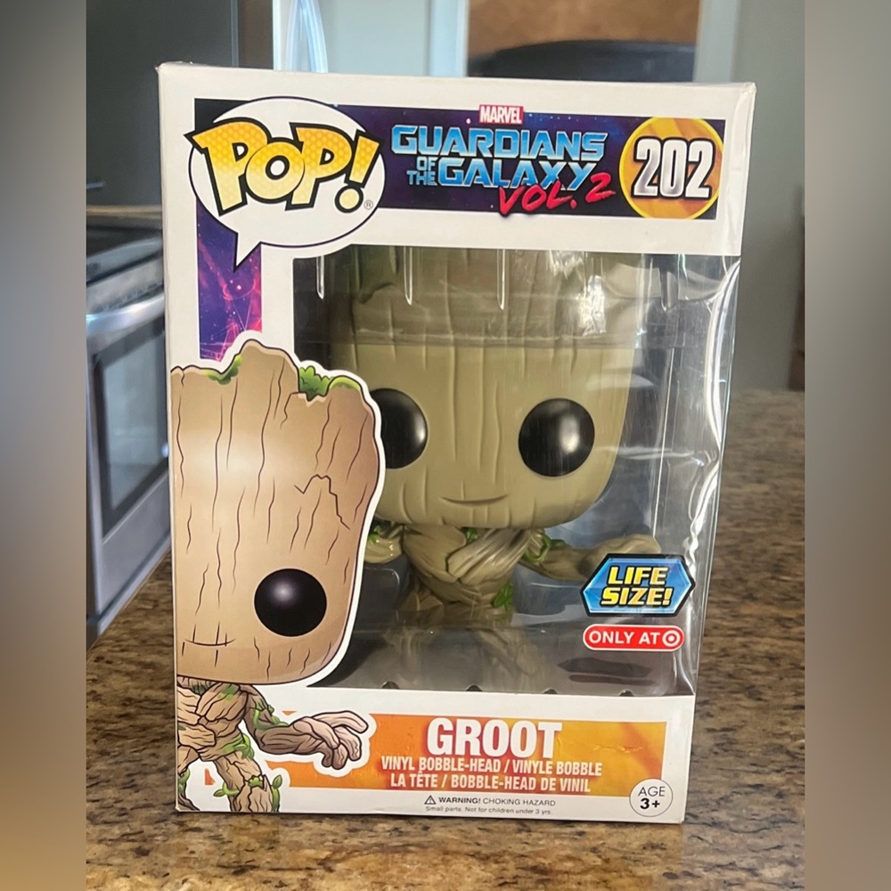 Funko Pop! #202 10" Inch Baby Groot Guardians of the Galaxy Vinyl Bubble-head